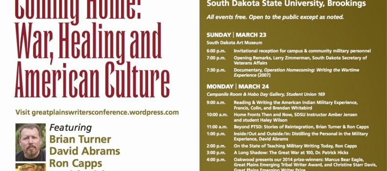 Great Plains Writers’ Conference 2014: War, Healing, and American Culture